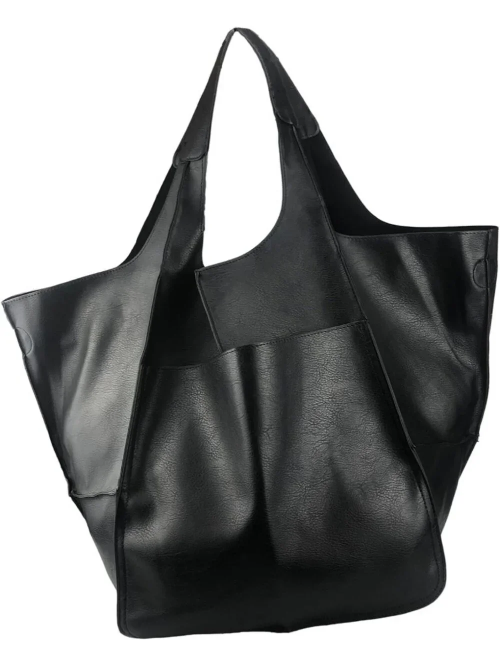 Oversized Leather Tote Bag - Huge Capacity Hobo Purse for Work & Travel